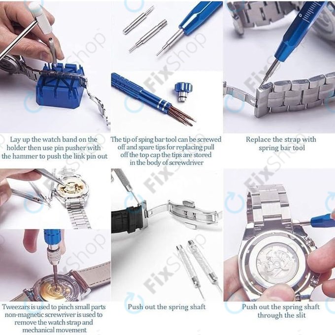 Set de unelte pentru repararea ceasurilor - 185buc