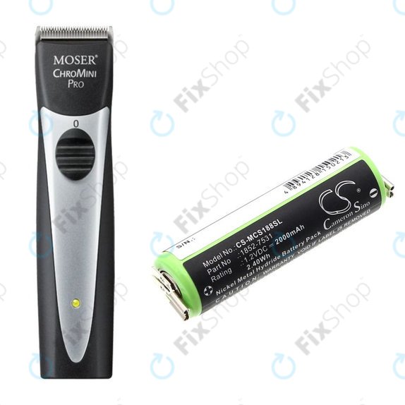 Baterie pentru Moser Easy Style 1881, 2000mAh, Ni-MH, 1.2V, 1852-7531, HQ