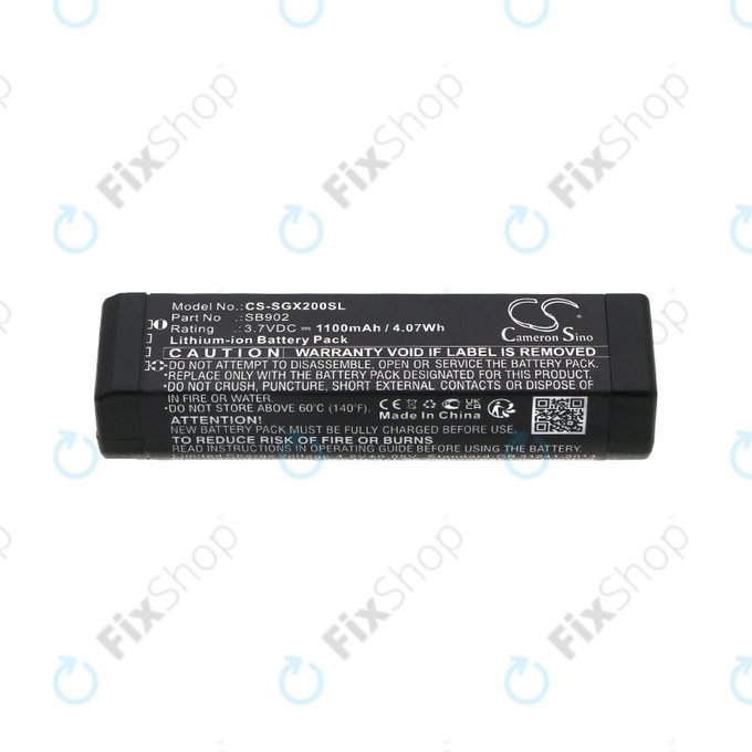 Baterie pentru Shure GLXD1, 2, MXW2, 1100mAh, Li-Ion, 3.7V, SB902, HQ