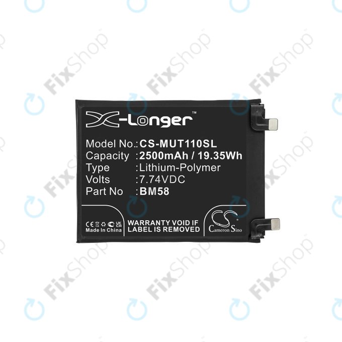 Xiaomi 11T Pro - Baterie BM58 2500mAh HQ