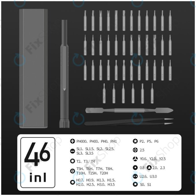 Kingsdun - Precission Screwdriver Set for Phone & PC Repair 44în1