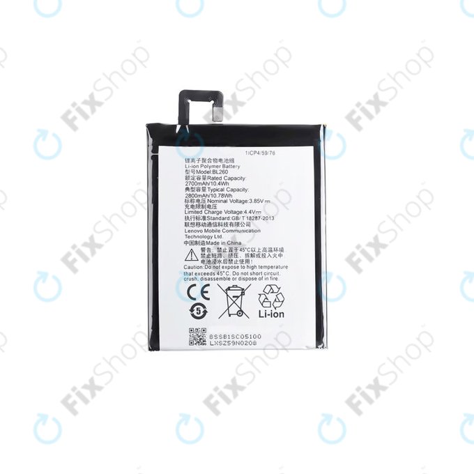 Lenovo VIBE S1 Lite - Baterie BL260 2800mAh