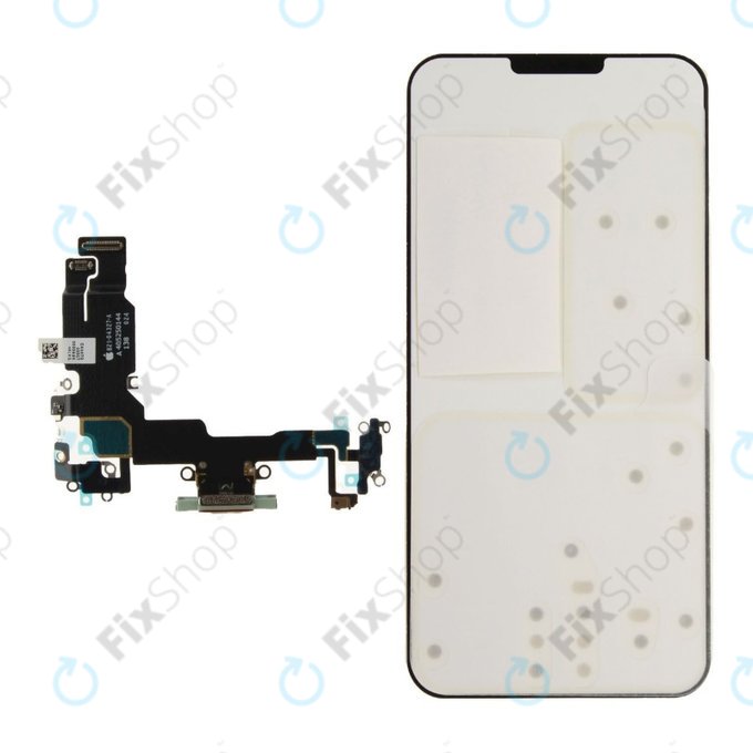Conector de Încărcare + Cablu Flex pentru iPhone 15 | Green | 923-09764 | Genuine Apple