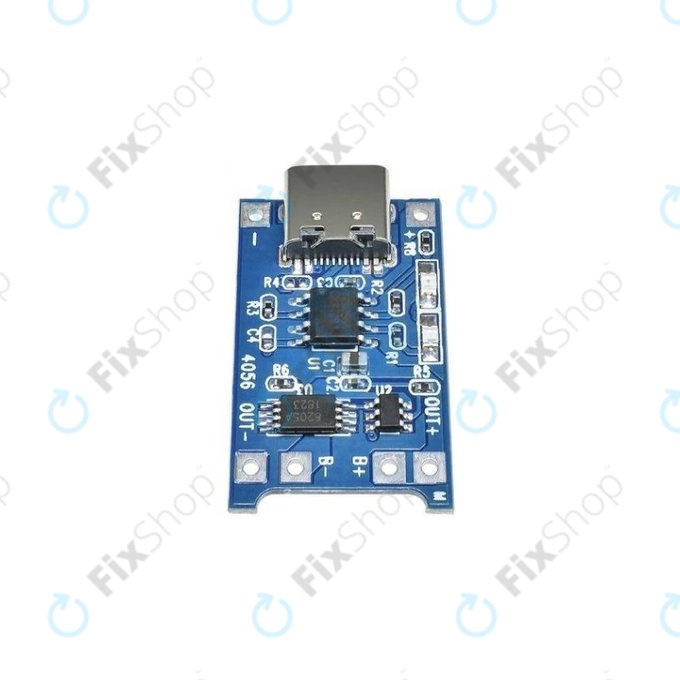 Modul de încărcare TP4056 pentru baterie Li-ion 18650, USB-C, 1 A