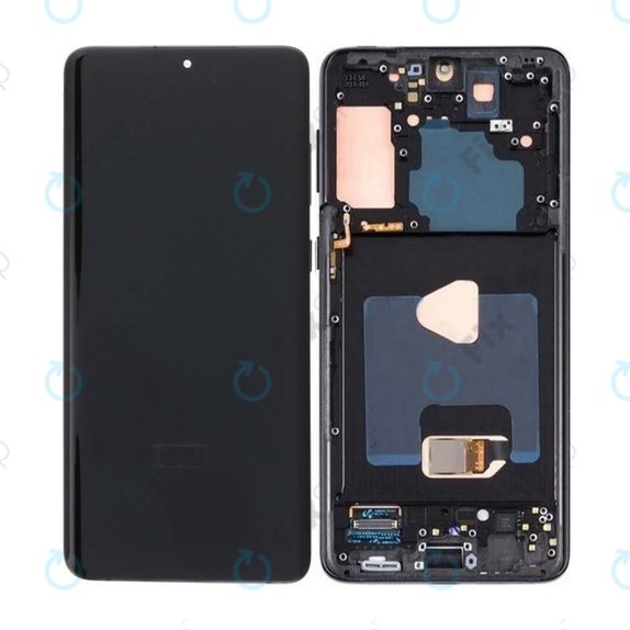 Samsung Galaxy S21 Plus G996B - Ecran LCD + Sticlă Tactilă + Ramă (Phantom Black) OLED