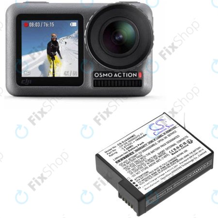 Baterie pentru DJI Osmo Action 5, 1950mAh, Li-Ion, 3.87V, CP.OS.00000370.01, HQ