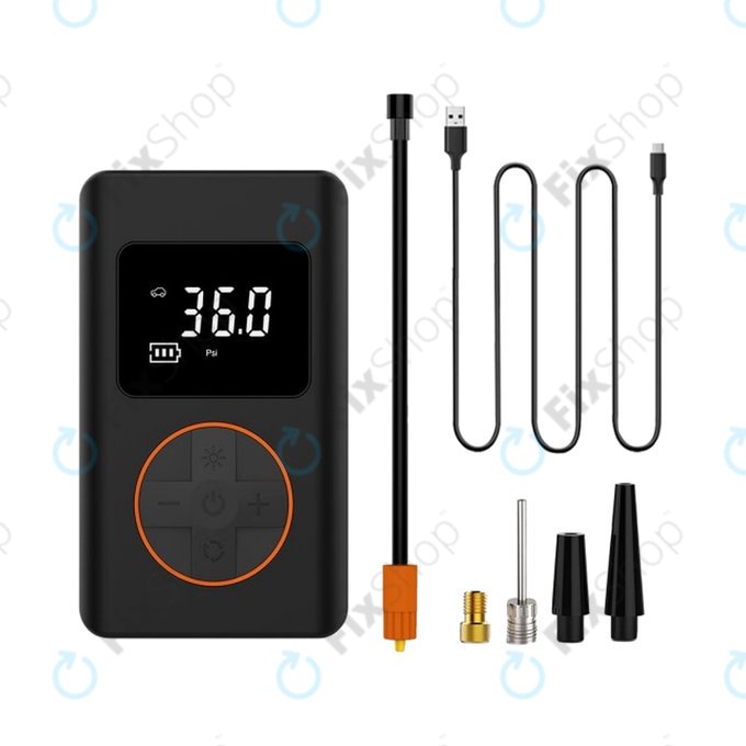 Compresor de Aer Electric Portabil cu Accesorii (7.4V, 1800mAh)