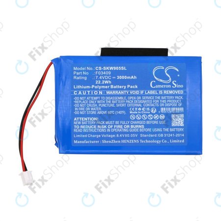 Baterie pentru Satlink WS-6902, WS-6905, 3000mAh, Li-Pol, 7.4V, F03409, HQ