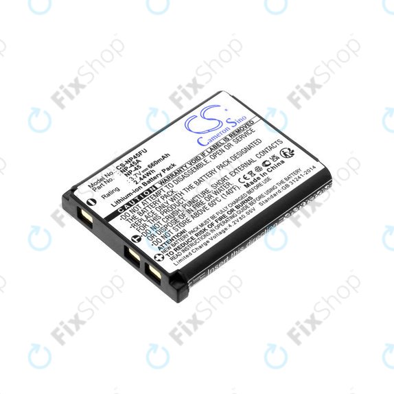 Baterie pentru Leica, ALBA, Fujifilm, Avision, Praktica, Medion, 660mAh, Li-ion, 3.7V, NP-45, HQ