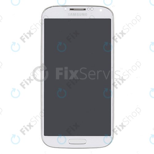 Samsung Galaxy S4 i9505 - Ecran LCD + Sticlă Tactilă + Ramă (White Frost) OLED