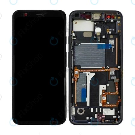 Google Pixel 4 - Ecran LCD + Sticlă Tactilă + Ramă (Just Black) OLED