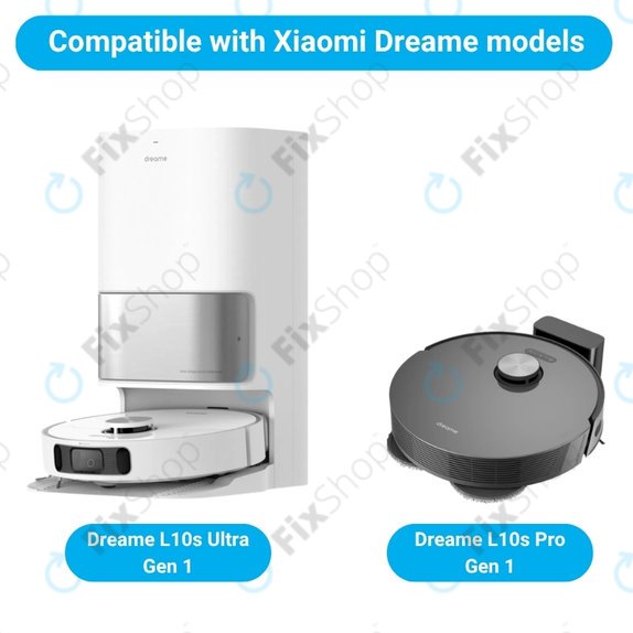 Set de piese de schimb pentru Xiaomi Dreame L10s Ultra, Xiaomi Dreame L10s Pro (2x Perie principală, 4x Filter, 4x Perie laterală, 8x Mop, 4x Sac de praf)