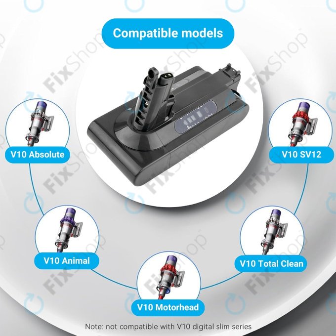 Dyson V10 - Baterie 969352-02, SV12, 206340 Li-Ion 25.2V 2500mAh HQ