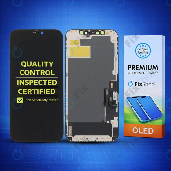 Ecran Soft OLED pentru iPhone 12, 12 Pro, Sticlă tactilă cu ramă, DIAGNOSTIC