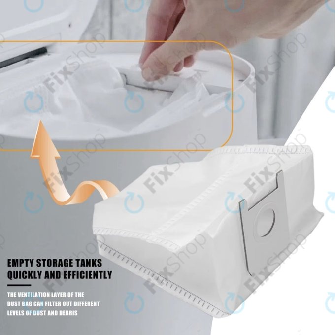 Sac de praf, 2 buc. pentru Roidmi EVE Plus