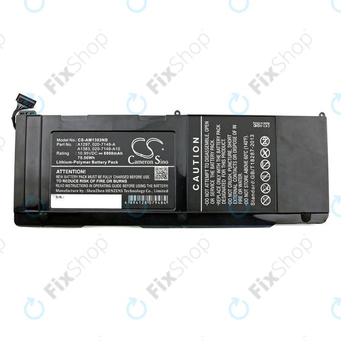 Apple MacBook Pro 17" A1297 (Mid 2010 - Late 2011) - Baterie A1383 6900mAh HQ