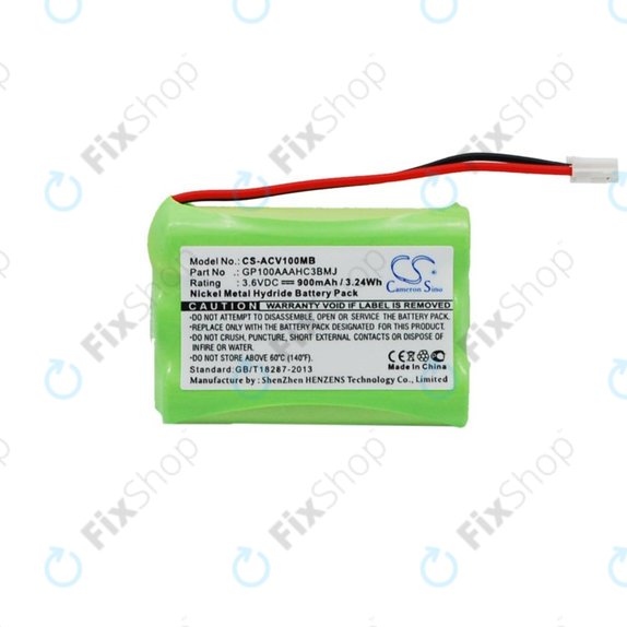 Baterie pentru Audioline Baby Care V100, 900mAh, Ni-MH, 3.6V, GP100AAAHC3BMJ, HQ