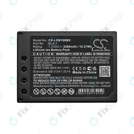 Baterie pentru Olympus OM SYSTEM OM-1, OM-1 Mirrorless, 2260mAh, Li-Ion, 7.2V, BLX-1, HQ