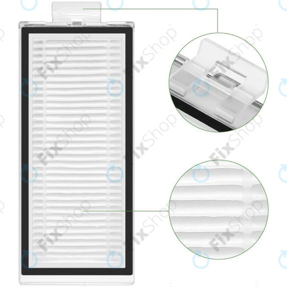 Set de piese de schimb pentru Xiaomi Roborock Q7+, Q7 Max, Q7 Max+ (1x Perie principală, 2x Filter, 2x Perie laterală – albă, 2x Mop, 2x Sac de praf)
