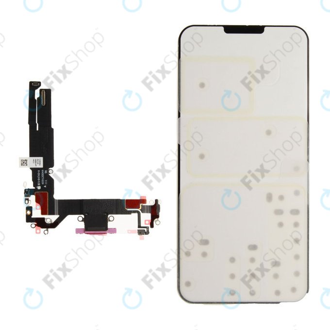 Conector de Încărcare + Cablu Flex pentru iPhone 16 | Pink | 923-11224 | Genuine Apple