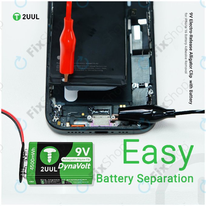 Clemă crocodil cu declanșare electrică 9V, 2UUL BT04