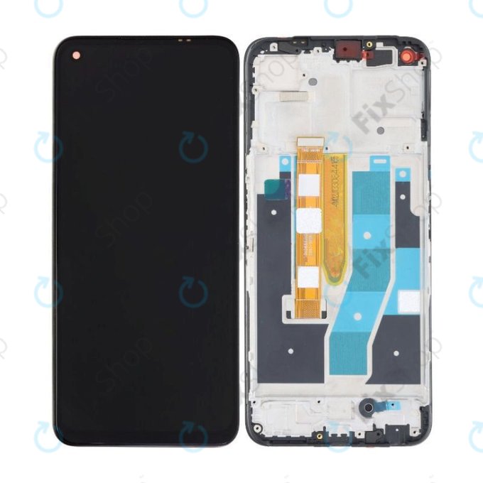 Realme 9 - Ecran LCD + Sticlă Tactilă + Ramă (Meteor Black) OLED