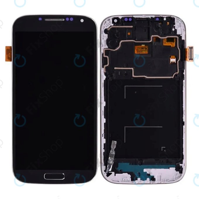 Samsung Galaxy S4 Mini Value I915i - Ecran LCD + Sticlă Tactilă + Ramă (Black Mist) TFT