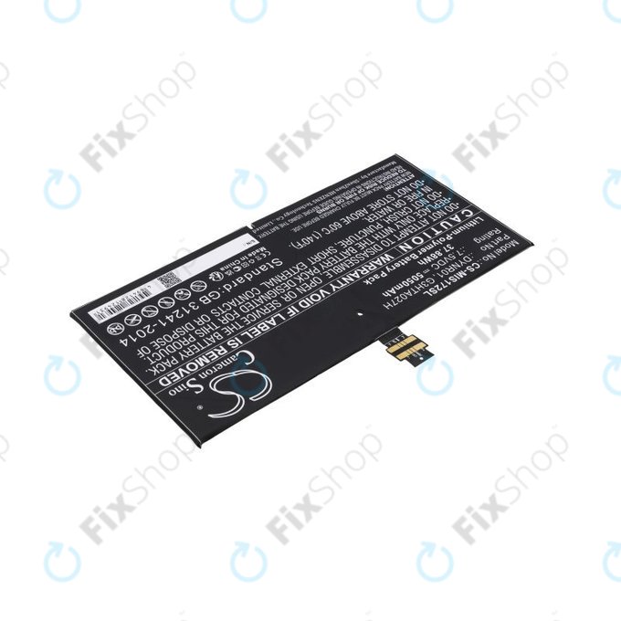Baterie pentru Microsoft Surface Pro 4, 5050mAh, Li-Pol, 7.5V, DYNR01, HQ