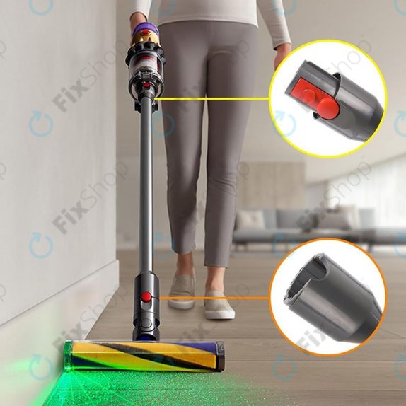 Dyson V12 - Tija de aspirare (Argint)