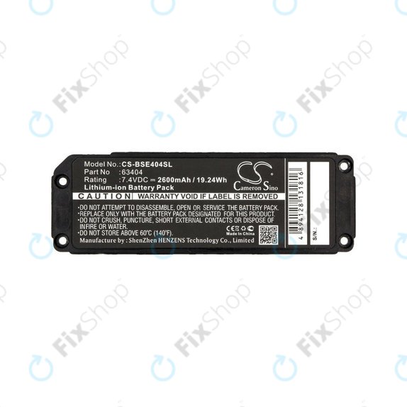 Baterie pentru Bose 413295, Bose SoundLink Mini, 2600mAh, Li-Ion, 7.4V, 063404, HQ