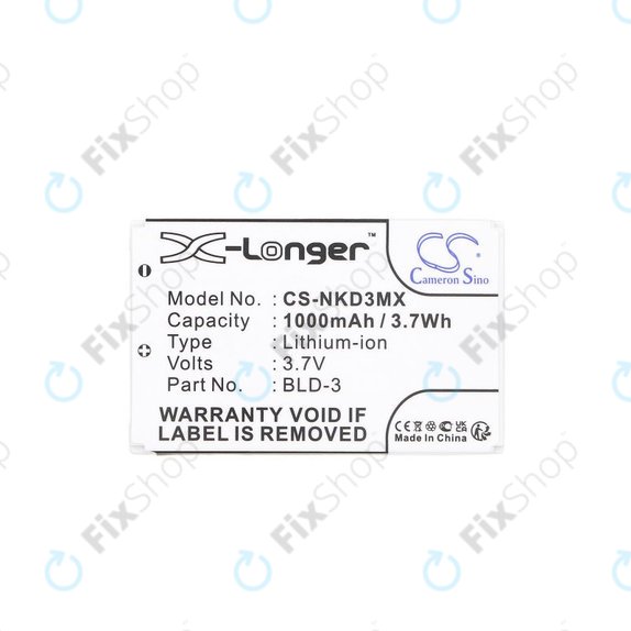 Baterie pentru Nokia 7250i, 6610, 6585, 6560, 6200, 6220, 1000mAh, Li-Ion, 3.7V, BLD-3, HQ