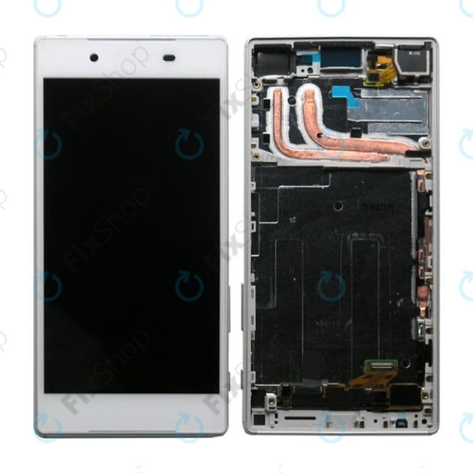 Sony Xperia Z5 E6653 - Ecran LCD + Sticlă Tactilă + Ramă (White) - 1296-1894 Genuine Service Pack