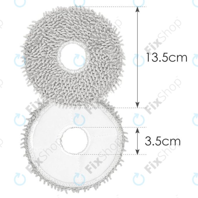 Mop, 2 buc., Antibacterian pentru Ecovacs Deebot T-series, X-series