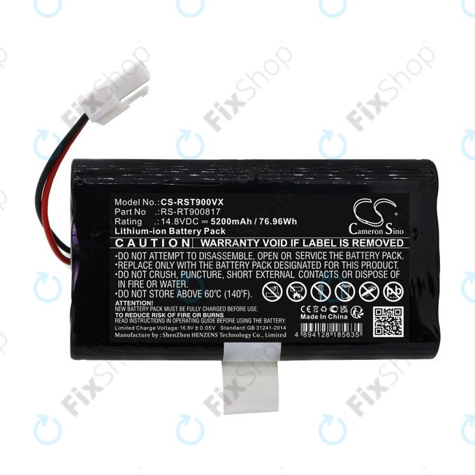 Baterie pentru Rowenta Smart Force RR8021WH, 5200mAh, Li-Ion, 14.8V, RS-RT900817, HQ