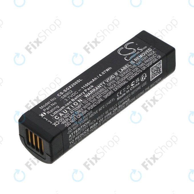 Baterie pentru Shure GLXD1, 2, MXW2, 1100mAh, Li-Ion, 3.7V, SB902, HQ