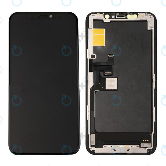 Ecran In-Cell FHD pentru iPhone 11 Pro, Sticlă tactilă cu ramă, FixPremium