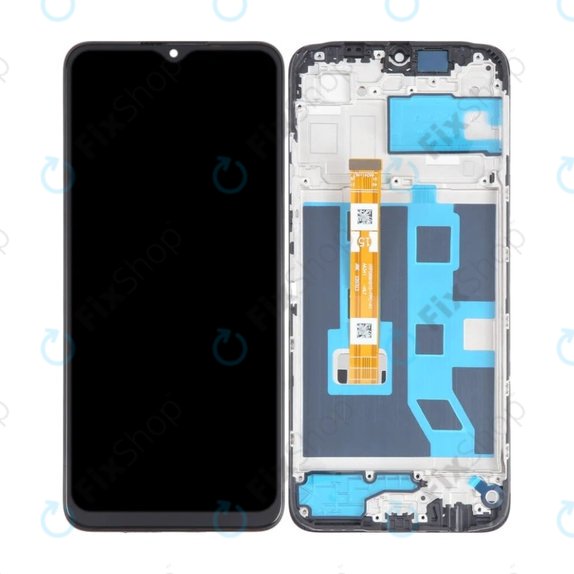 Oppo A17 - Ecran LCD + Sticlă Tactilă + Ramă (Midnight Black) TFT