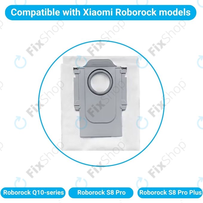 Sac de praf, 4 buc. pentru Xiaomi Roborock Q10-series, S8 Pro, S8 Pro Plus