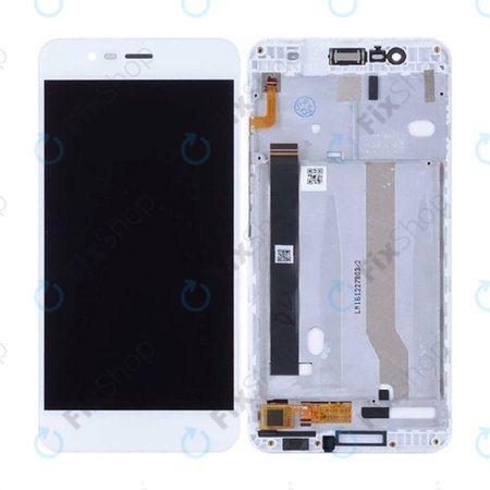 Asus Zenfone 3 Max ZC520TL - Ecran LCD + Sticlă Tactilă + Ramă (Glacier Silver) - 90AX0087-R20010, 90AX0084-R20010 Genuine Service Pack