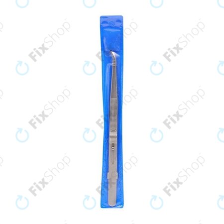 Penseta profesionala din otel inoxidabil - varf curbat (162mm)