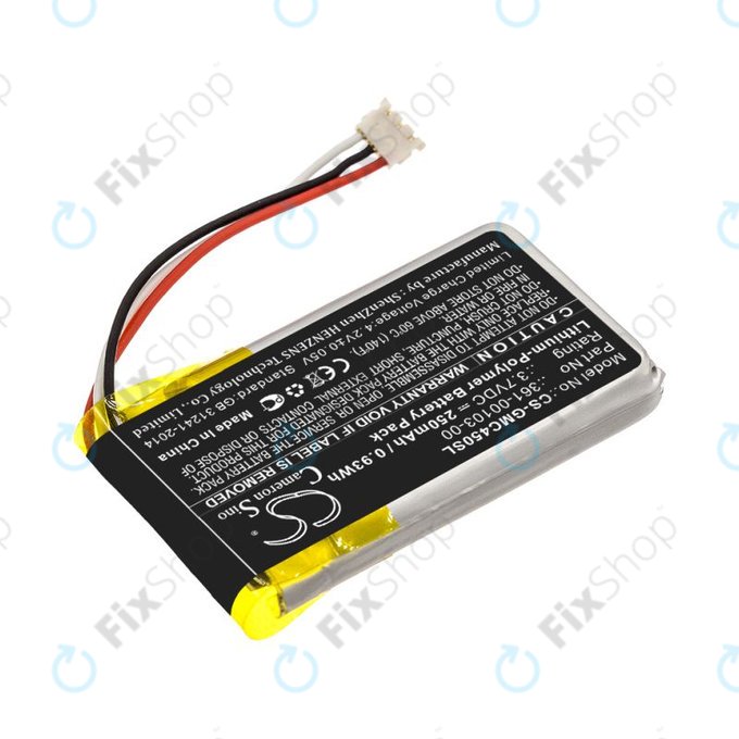 Baterie pentru Garmin DashCam 45, DashCam 46, DashCam 55, DashCam 56, DashCam 66, 250mAh, Li-Pol, 3.7V, 361-00103-00, HQ