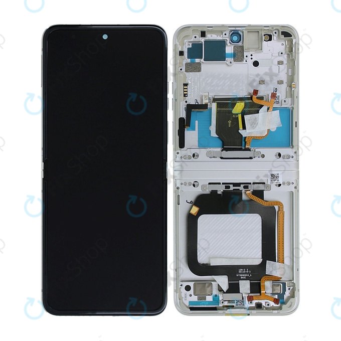 Motorola Razr 40 - Ecran LCD + Sticlă Tactilă + Ramă (Vanilla Cream) - 5D68C22835 Genuine Service Pack