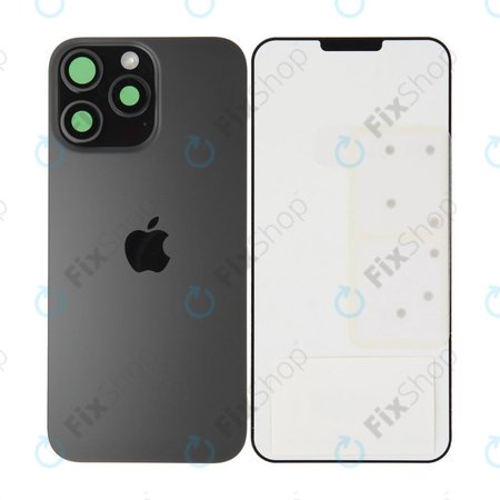 Sticlă Carcasă Spate pentru iPhone 16 Pro Max | Black Titanium | 661-44958 | Genuine Apple
