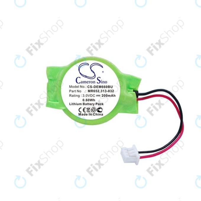 Baterie de rezervă pentru Dell Latitude E6320, 200mAh, Lithium, 3V, 077-A00, HQ