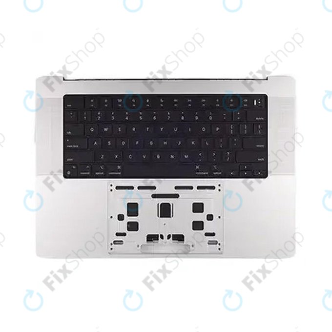 Ramă superioară tastatură pentru MacBook Pro 16", A3403 (2024), cu tastatură US și baterie, Silver, 661-42824, Genuine Apple