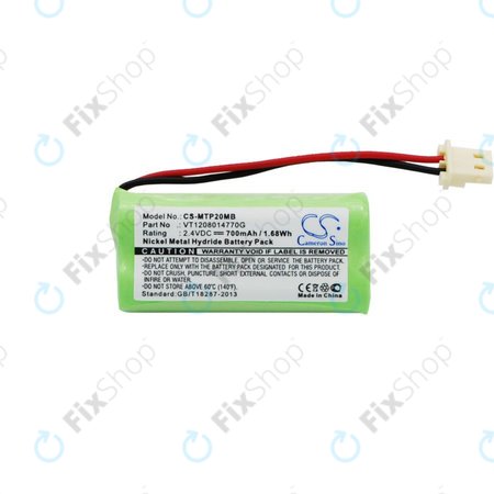 Baterie pentru Motorola MBP20, 700mAh, Ni-MH, 2.4V, VT1208014770G, HQ