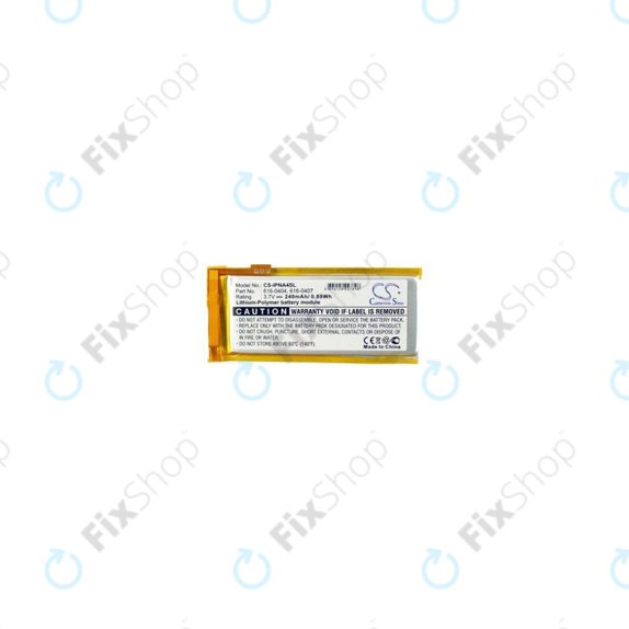 Apple iPod Nano (4th Gen) - Baterie 616-0405 240mAh HQ