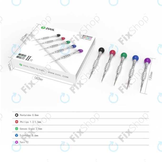 2UUL Scroo - Set de Șurubelnițe 5in1 (New Version)