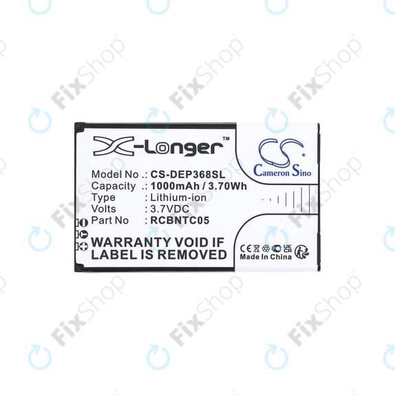Baterie pentru Doro Primo 368, 1000mAh, Li-Ion, 3.7V, RCBNTC05, HQ