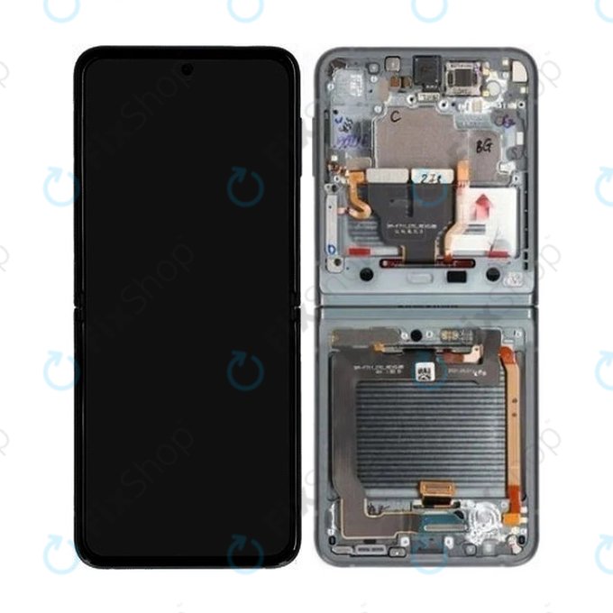 Samsung Galaxy Z Flip 3 F711B - Ecran LCD + Sticlă Tactilă + Ramă (Green) - GH82-26273C Genuine Service Pack